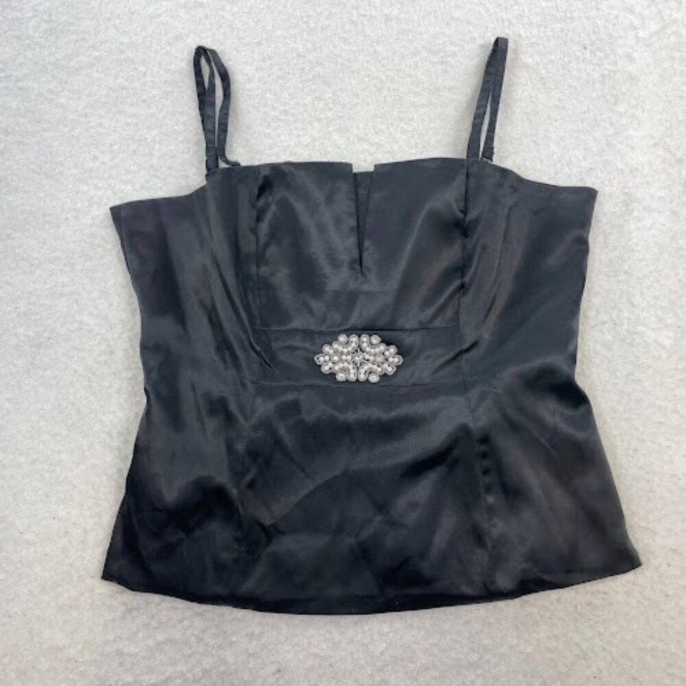 Venus Y2K Grunge Black Corset Top Size 12